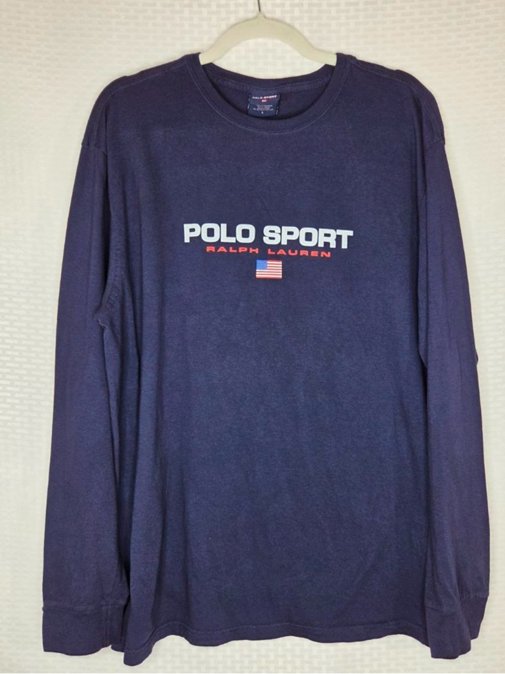 Polo by Ralph Lauren Navy Polo Sport Tee with Flag Tag